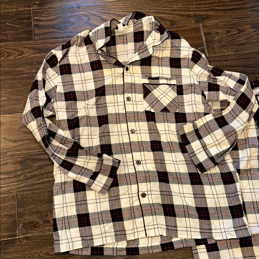 Wondershop mens Plaid Pajama Set size large